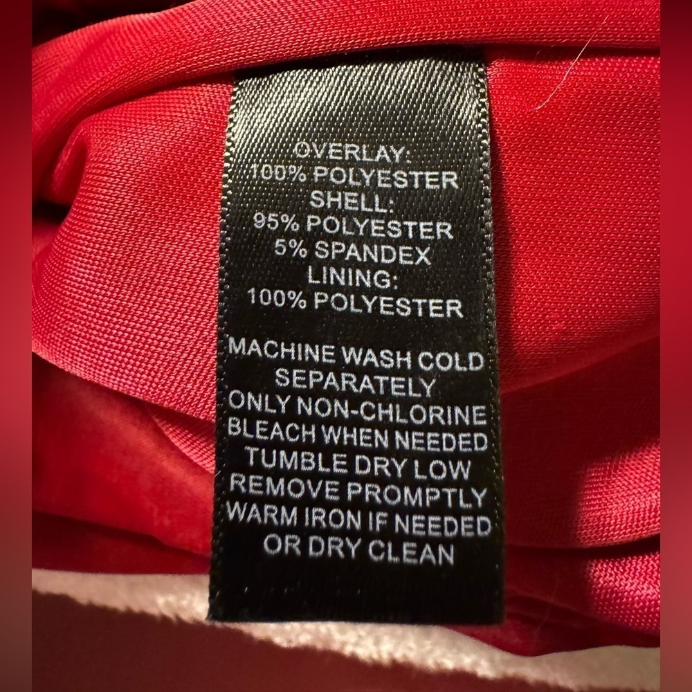 WHBM Rose Print Tiered Chiffon Ruffle Dress - Picture 8 of 8